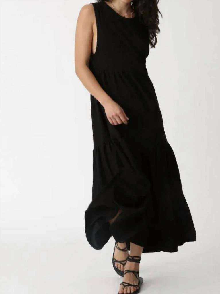 knee length dresses for ladies Women's My Unique Perspective Tiered Ruffle Midi Dress in White