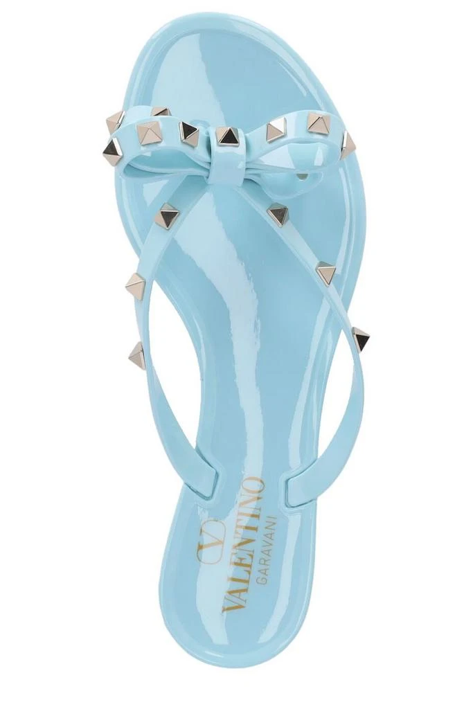 Valentino Valentino Garavani Rockstud Bow Detailed Thong Sandals 5