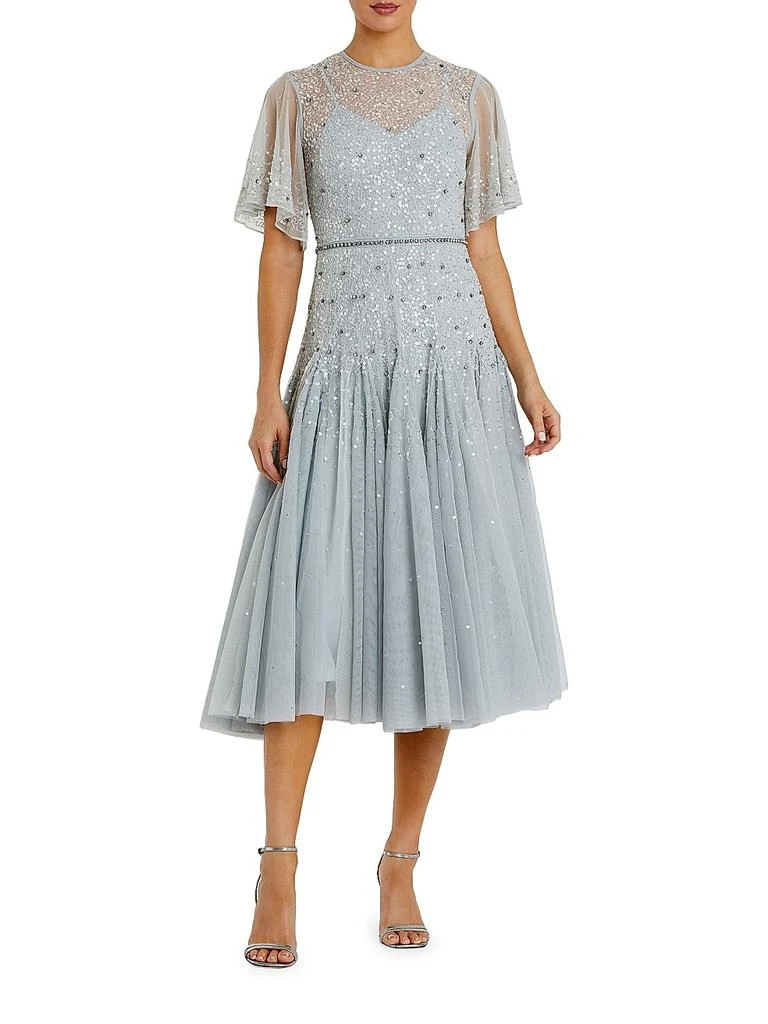 Mac Duggal Embroidered Floral Frill Midi-dress - Dresses & Skirts - Compare  Prices from 7+ Stores - Free Shipping - BeyondStyle