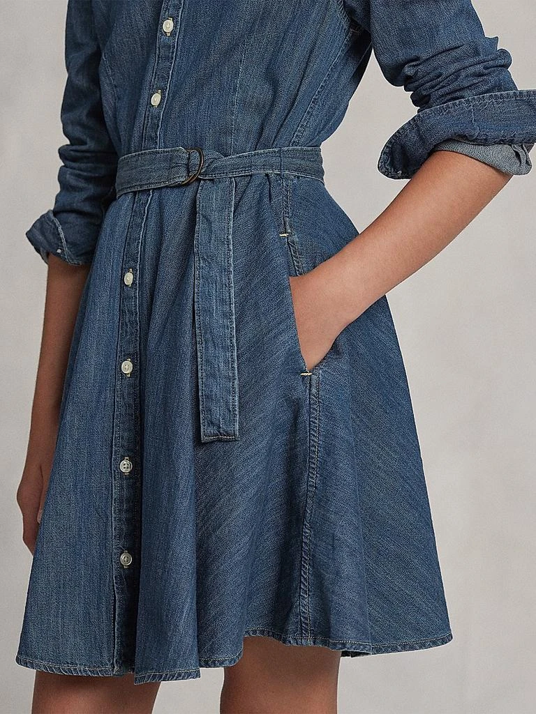 Ralph Lauren Little Girl's & Girl's Belted Denim Shirtdress 5