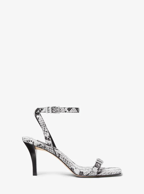 Michael Kors Darrington Snake Embossed Leather Sandal 2