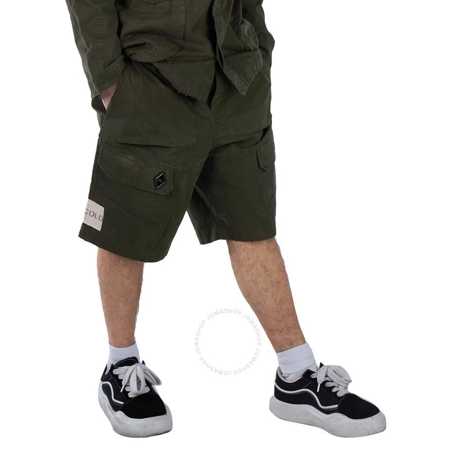 A Cold Wall Ando Cotton Cargo Shorts In Dark Olive 3