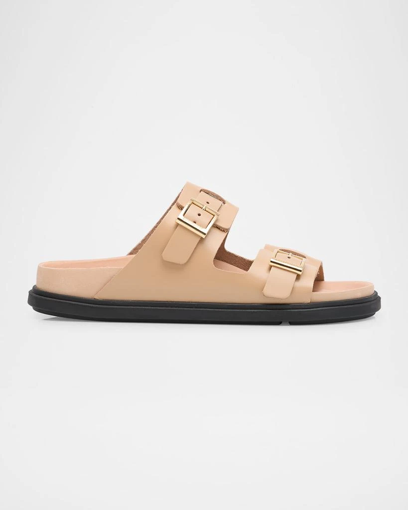 Birkenstock St Barths Leather Dual Buckle Slide Sandals 1