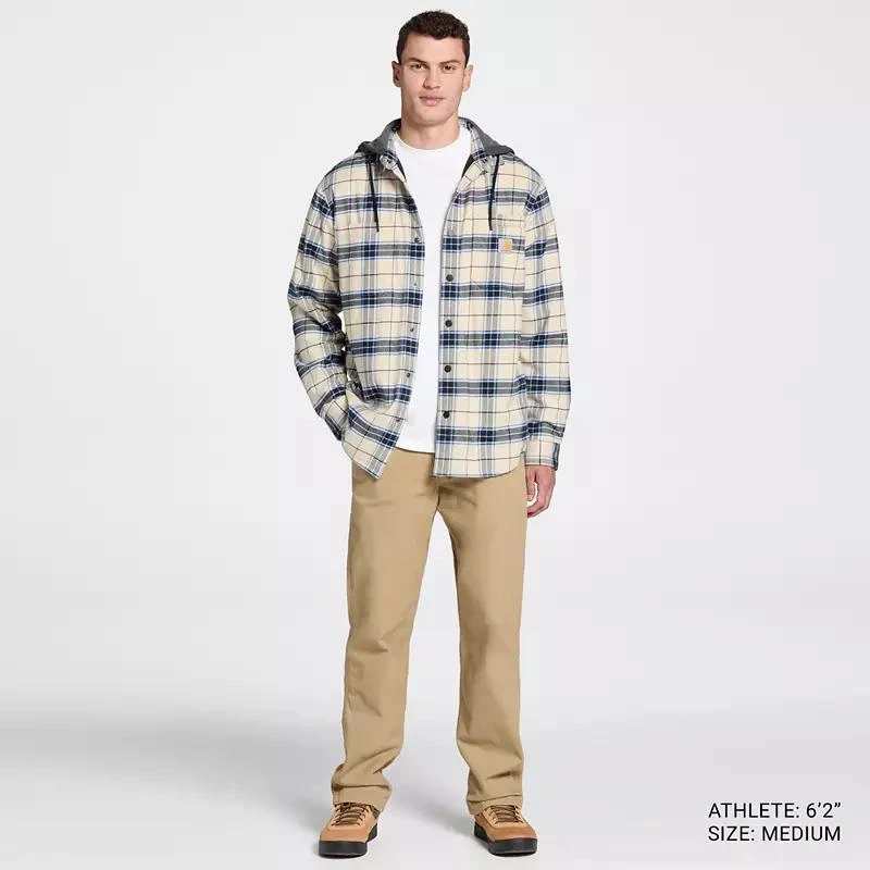 Carhartt Carhartt Men's Flannel Fleece Lined Hooded Shirt Jacket 2