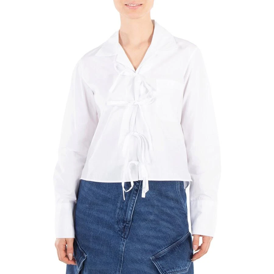 JW Anderson Bow Tie Cropped Shirt 1
