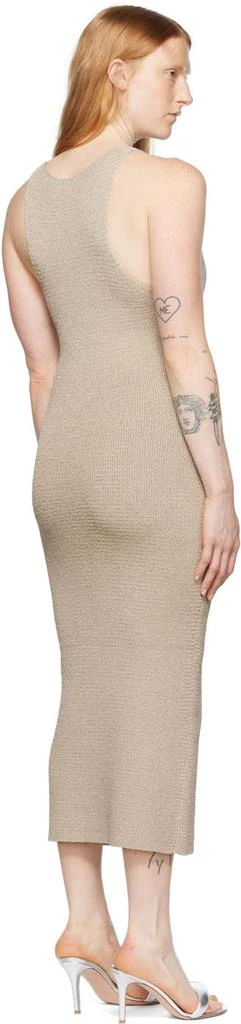 Helmut Lang Tan Ribbon Midi Dress 3