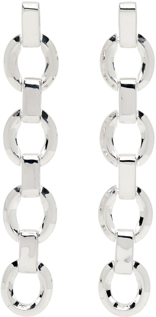 Stolen Girlfriends Club Silver Chandler Chain Earrings