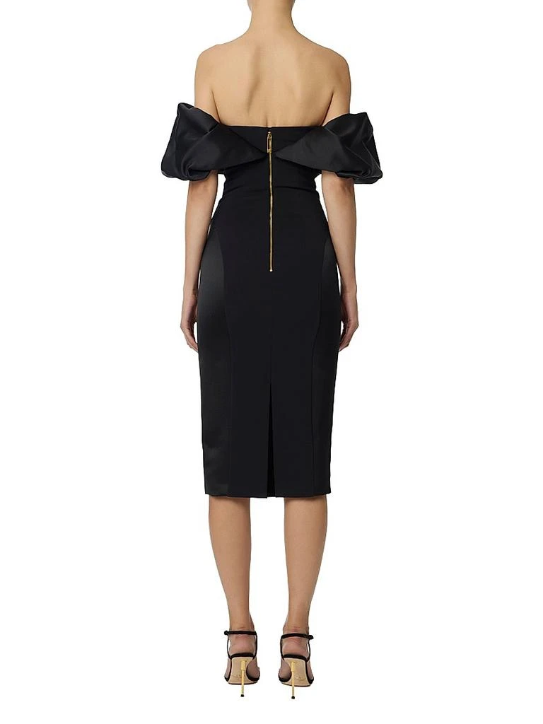 elisabetta franchi cocktail dress Elisabetta Franchi Striped Balloon Mini Dress