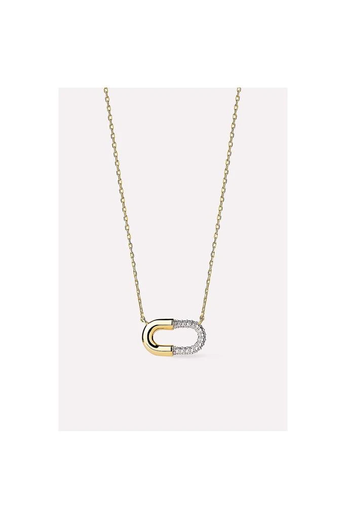 Ana Luisa Ana Luisa Blake Necklace Mini Micropave Gold Pendant 2