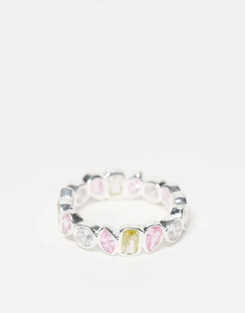 Seol + Gold Seol + Gold mixed shape bezel ring in sterling silver