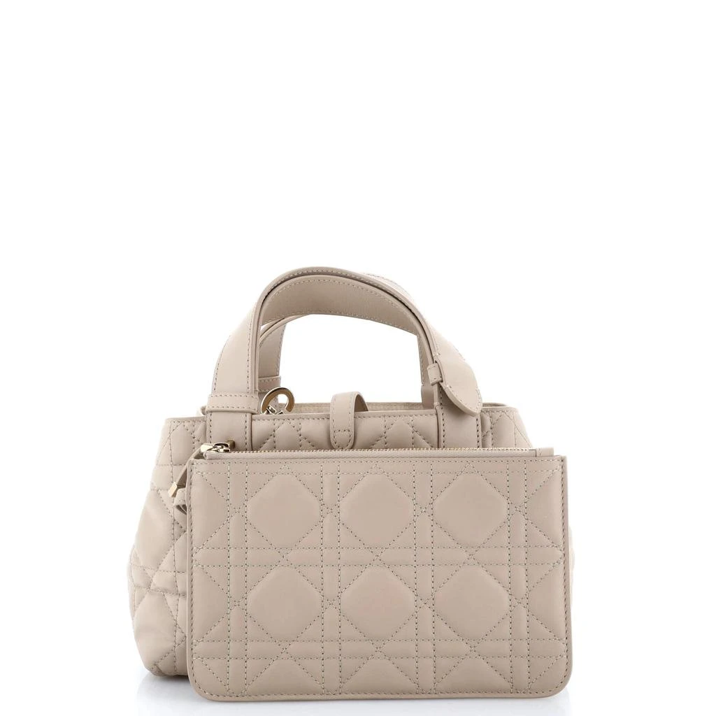 Dior Toujours Tote Bag Macrocannage Quilt Calfskin Small 2