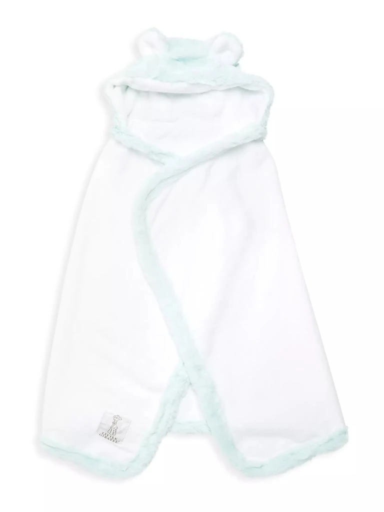 Little Giraffe Luxe Little Giraffe Faux Fur & Cotton Baby Towel 1