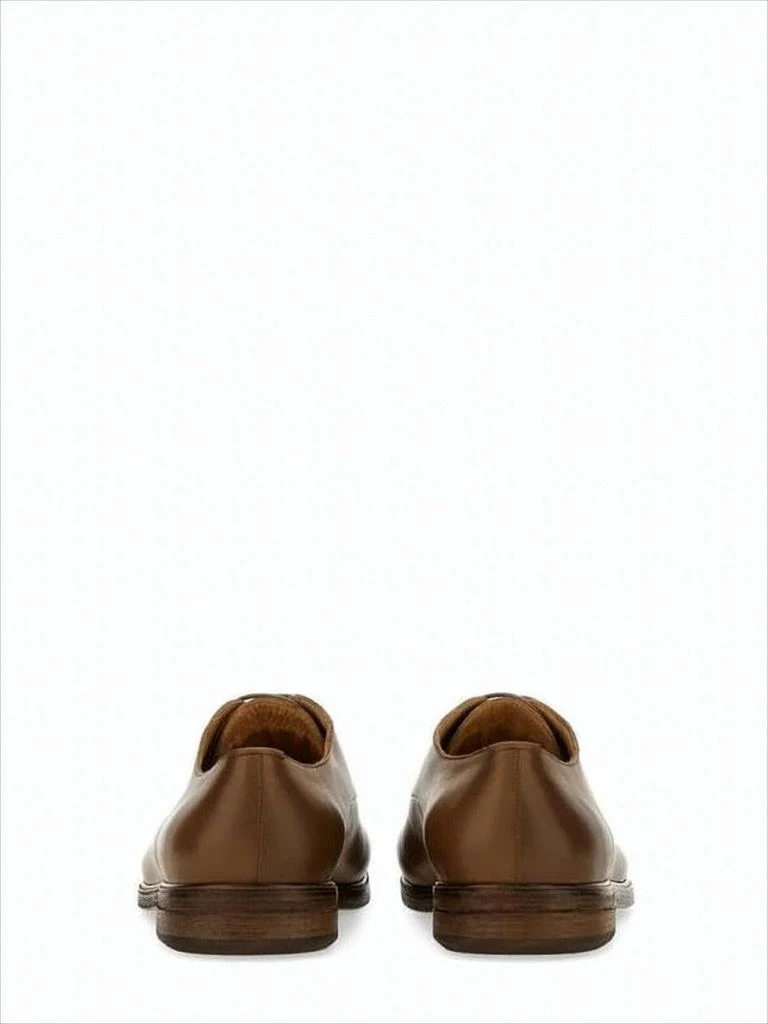 Marsèll Minimalist Brown Leather Dress Shoes With Rounded Toe 3