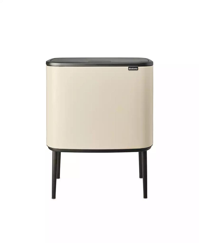 Brabantia Bo Touch Top Dual Compartment Trash Can, 3 plus 6 Gallon, 11 plus 23 Liter