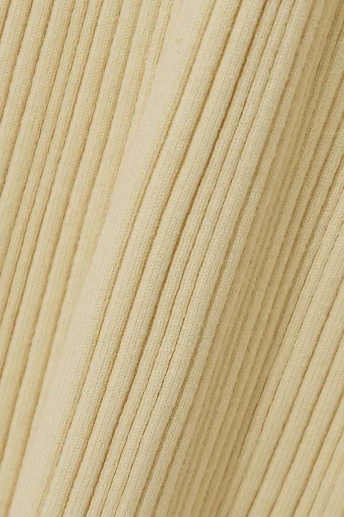 LVIR Cutout ribbed-knit midi dress 4