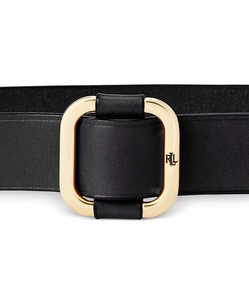 Lauren Ralph Lauren Women's Leather Slide-Buckle Belt 3