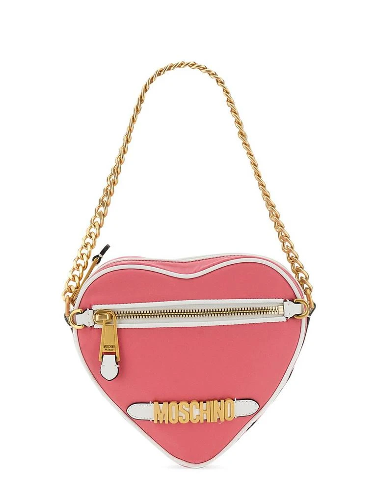 Moschino Moschino Logo Plaque Heart Shape Tote Bag 1