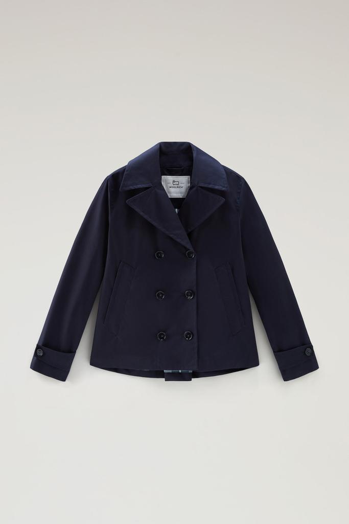 Woolrich Havice Peacoat in Best Cotton - Women - Blue