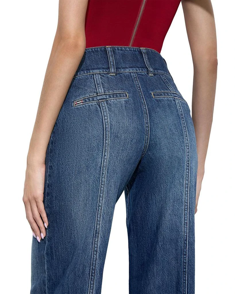 Alice + Olivia Mame High Rise Wide Leg Jeans in Denim Vintage 3