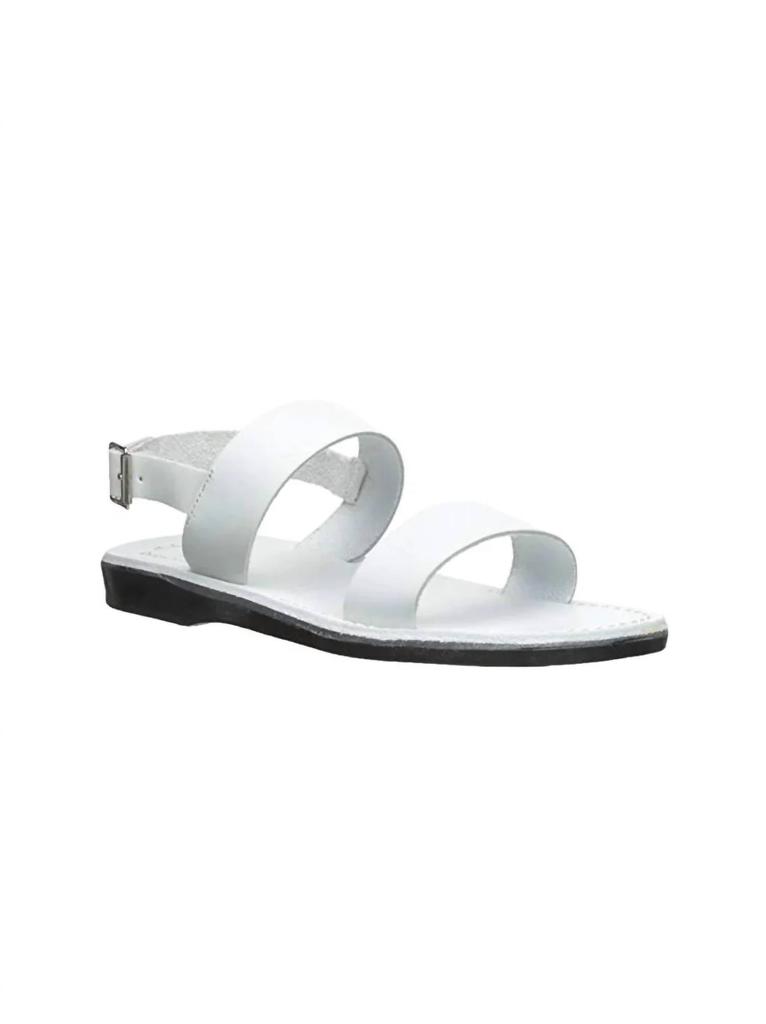 Jerusalem Sandals Jerusalem Sandals - Unisex - Golan Leather Slingback Flat Sandal