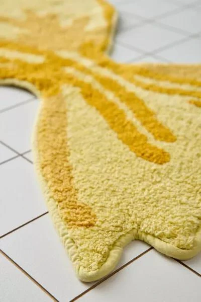 Urban Outfitters Bowtie Pasta Shape Tufted Bath Mat 4