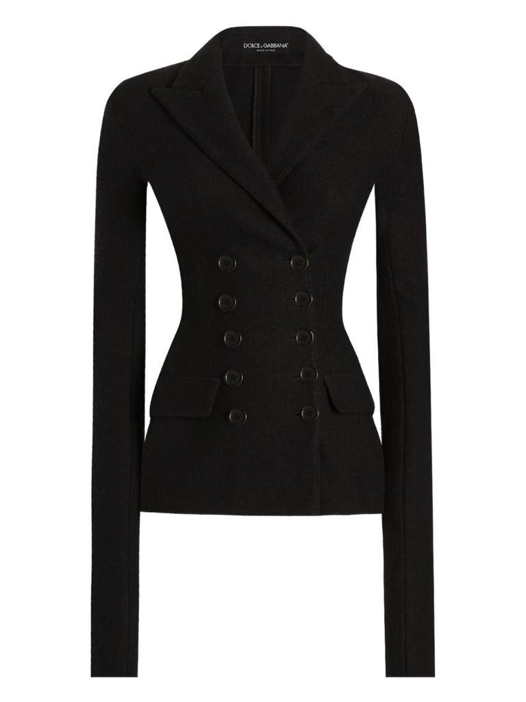 Shop Dolce & Gabbana 'Pied De Poule' Blazer on Sale at