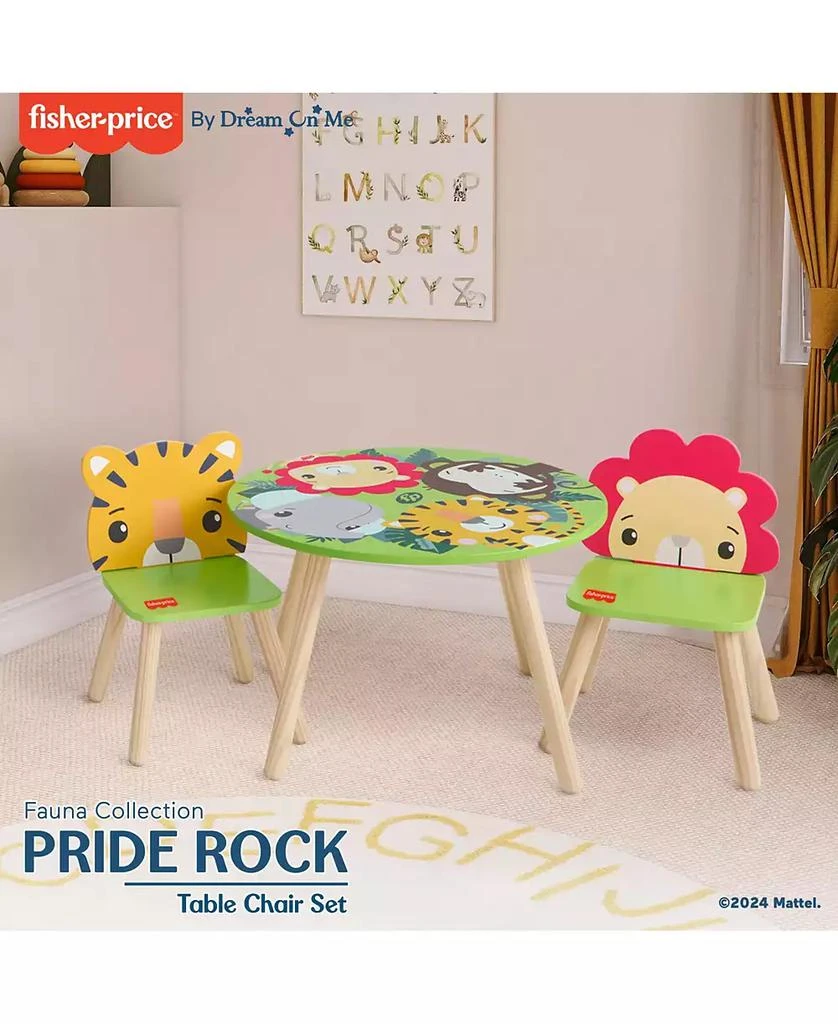 Dream On Me Fisher Price Animal Kingdom Table 
Chair in Jungle Print 2