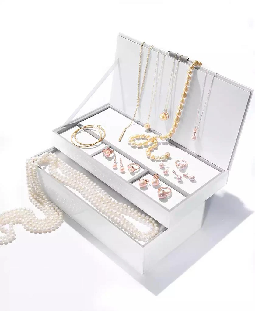 Macy
s Pink Cultured Freshwater Pearl (9mm), Morganite (3/8 ct. t.w.) and Diamond Accent Ring in 14k Rose Gold 4