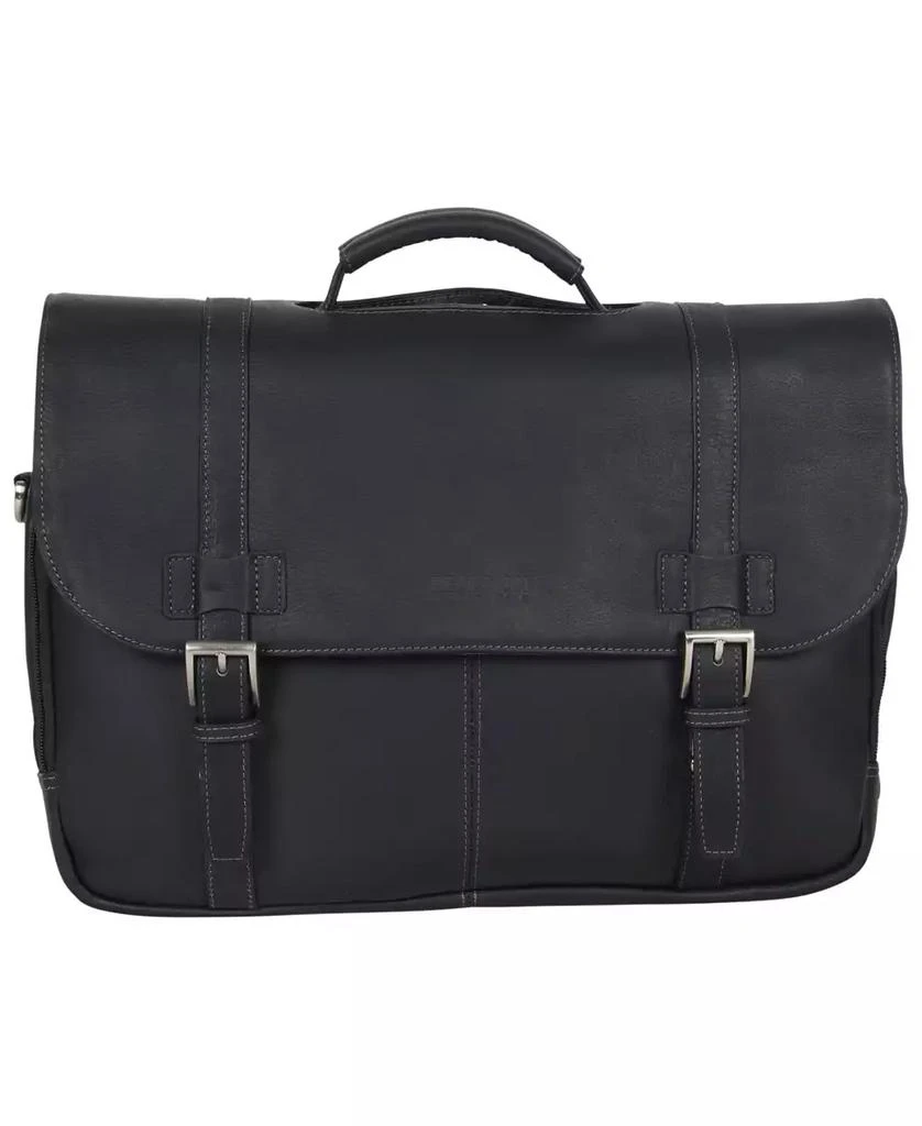 Kenneth Cole Colombian Leather Flapover 15.6” Laptop Bag 1
