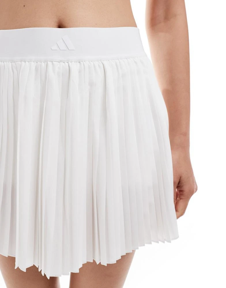 Adidas adidas Tennis club pleated skirt in white 3