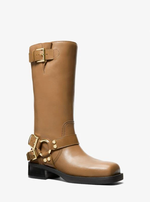 Michael Kors Crosby Leather Moto Boot 1