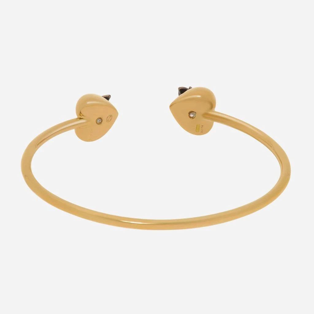 Gucci Gucci Le Marche Des Merveilles 18K Yellow Gold and Sterling Silver, Diamond Cuff Bracelet YBA433753001017 4