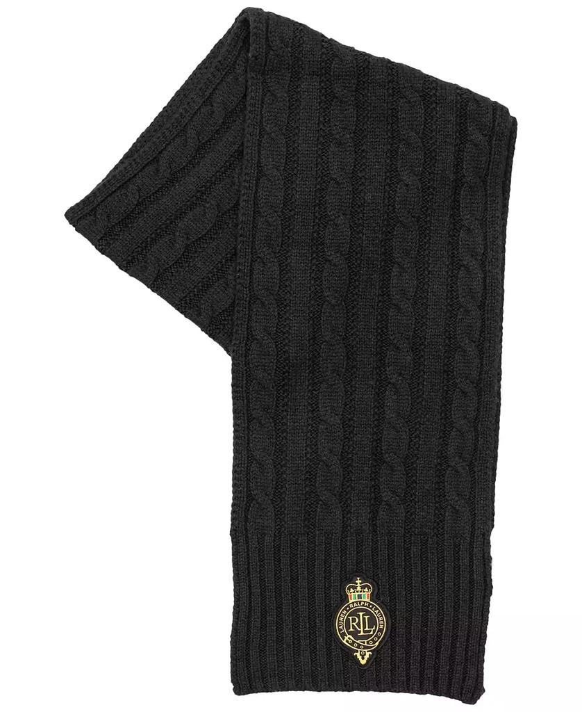 Ralph Lauren Cable Crest Patch Scarf