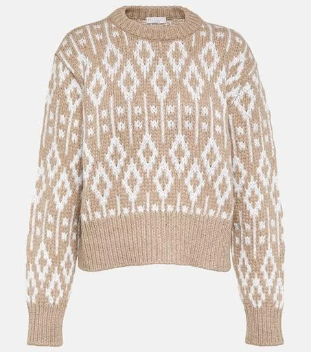 Brunello Cucinelli Jacquard cashmere sweater 1