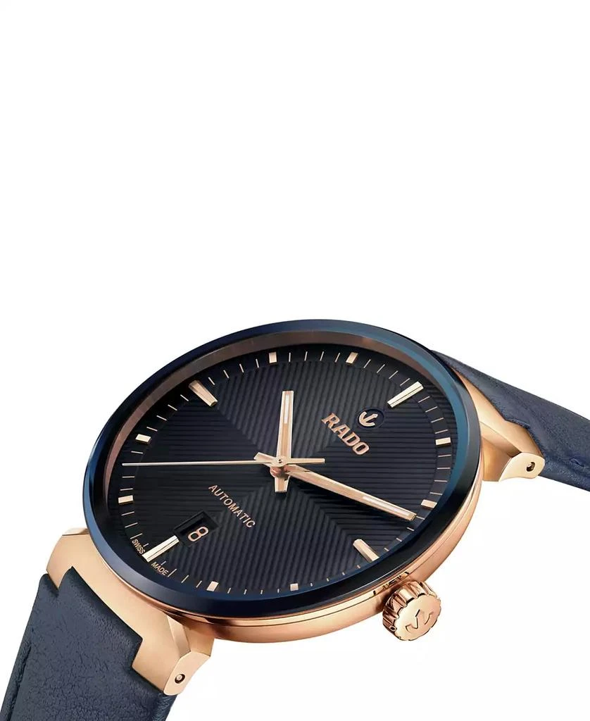 Rado Unisex Swiss Automatic Florence Blue Leather Strap Watch 39mm 2