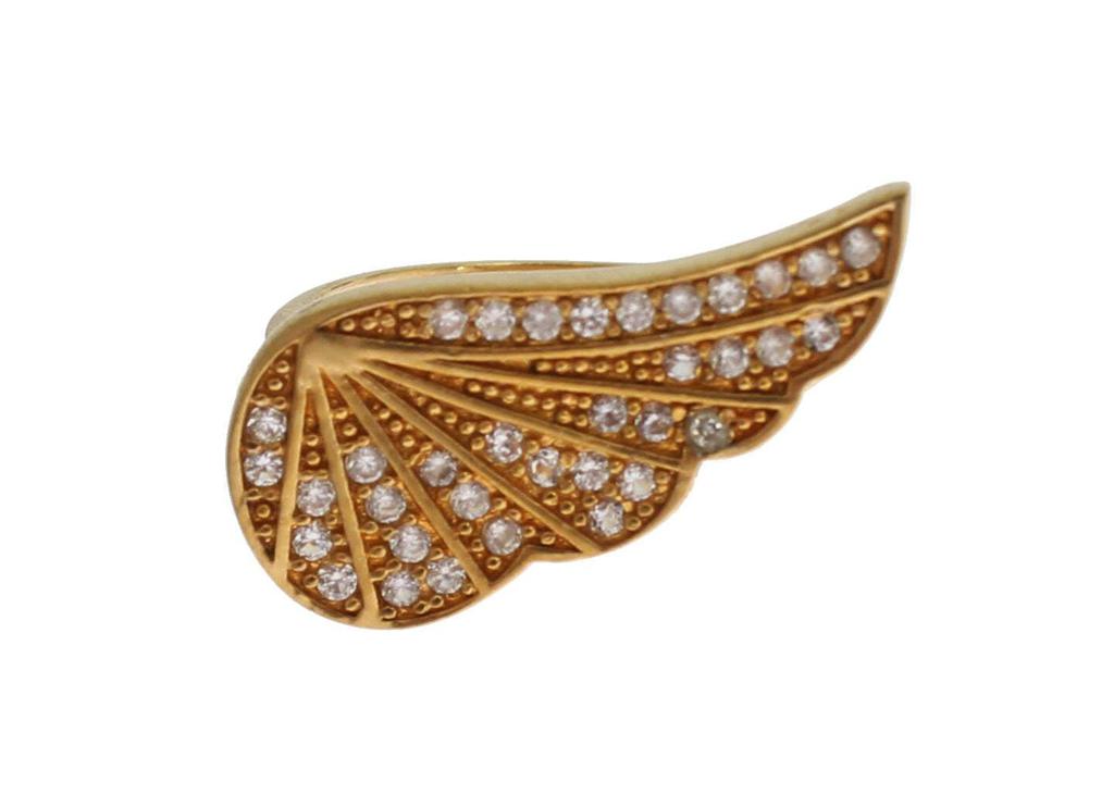 Nialaya Nialaya Womens Clear CZ Gold 925 Silver Authentic Ring