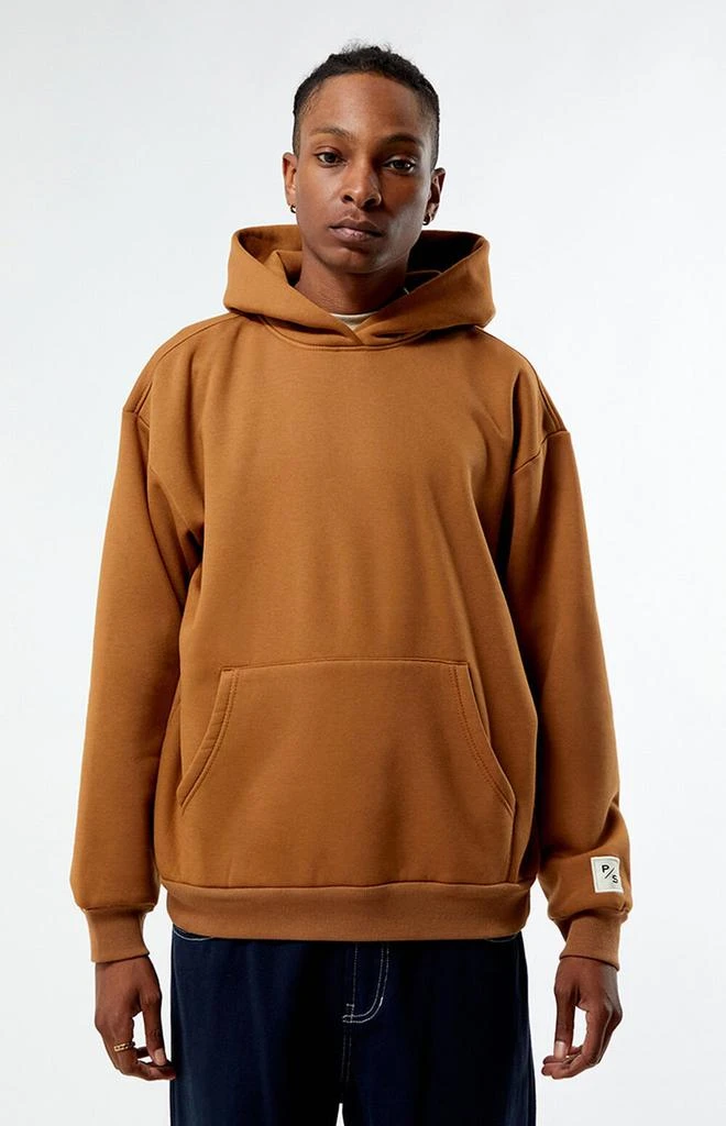 PacSun Brown Solid Hoodie 1