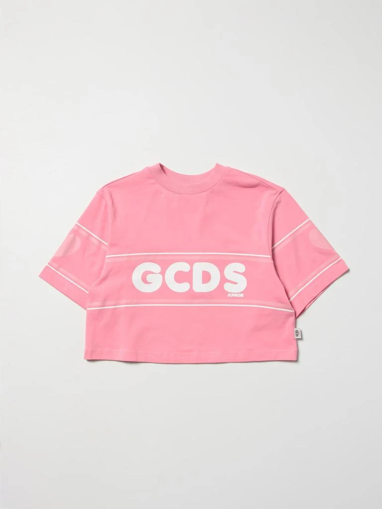 GCDS JUNIOR Diesel cotton t-shirt with logo print 1