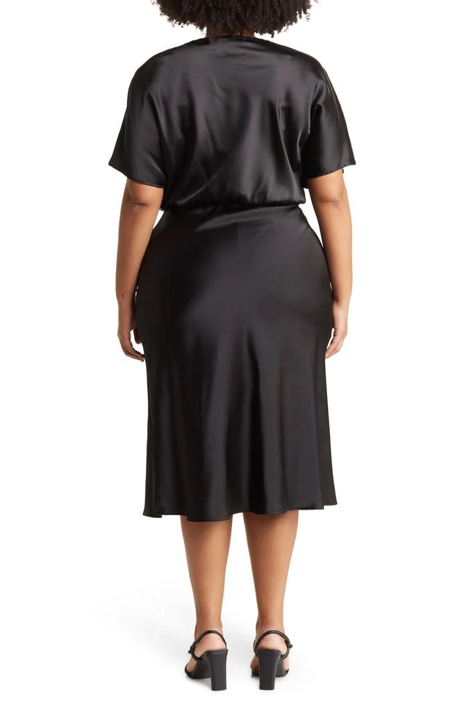 Renee C Satin Off the Shoulder Dress 2