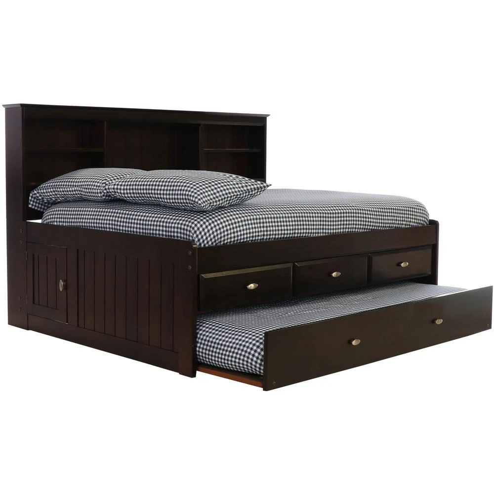 American Furniture Classics Full Daybed with Three Drawer Storage Unit and Twin Sized Trundle 3