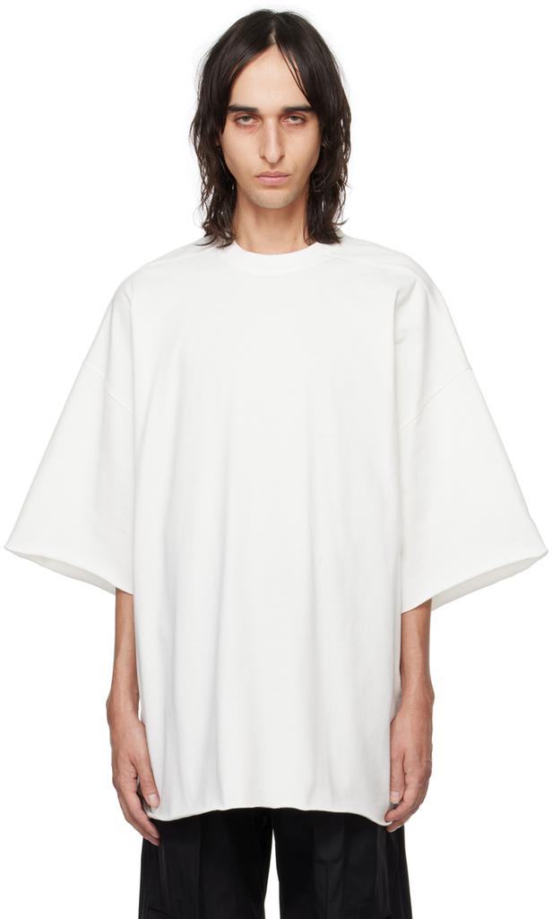 Rick Owens/トミー ヘビージャージーTシャツ Rick Owens White Tommy T-Shirt - T-Shirts - BeyondStyle