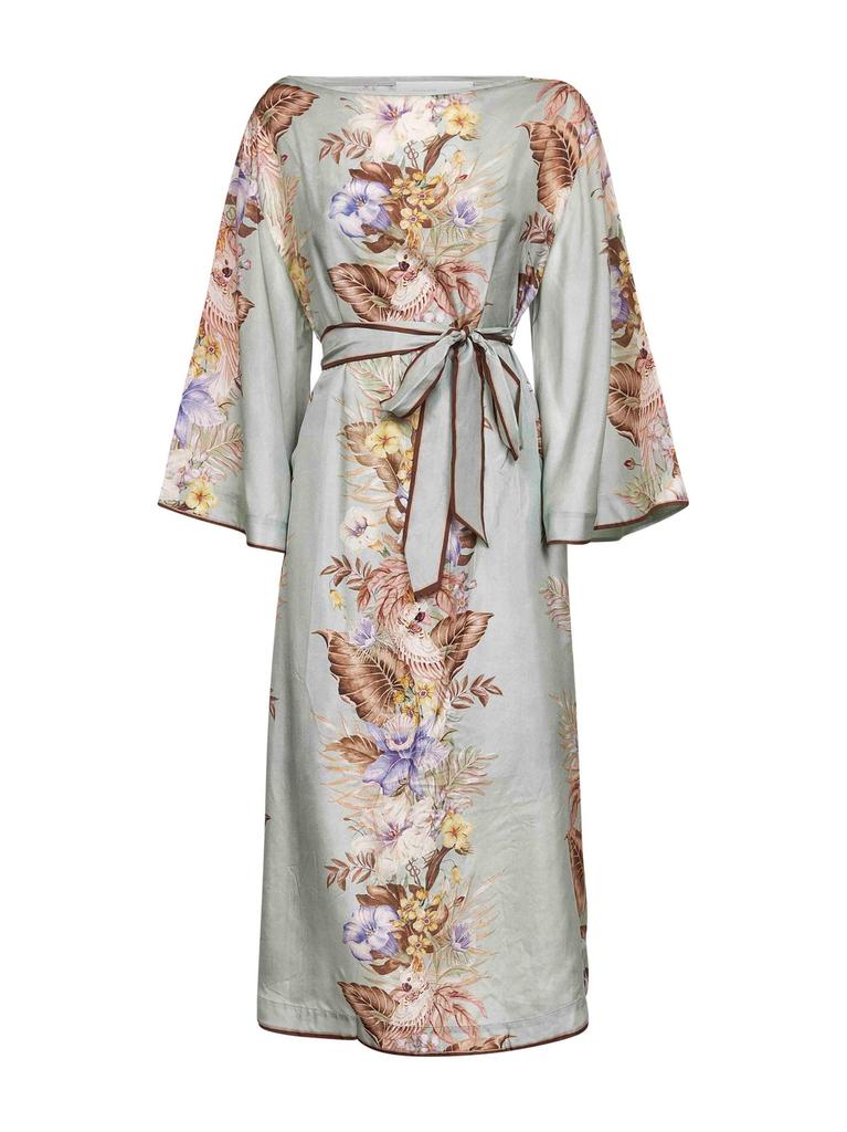 25ss ZIMMERMANN DRAPED BOW MIDI DRESS（Illuminate Draped