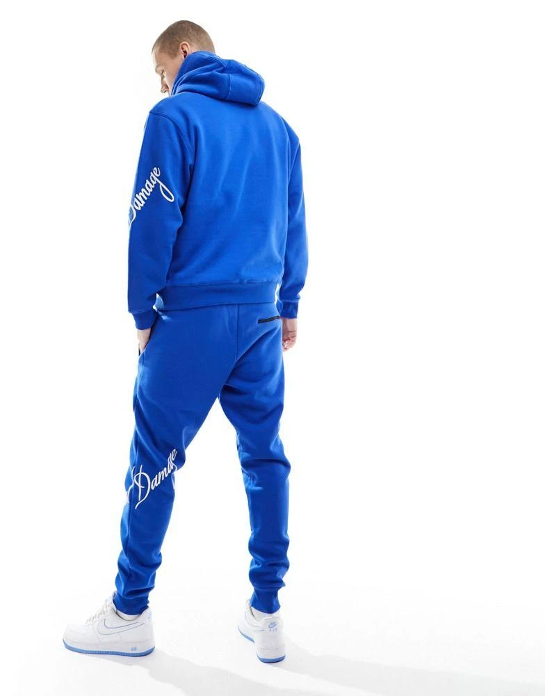 Criminal Damage Criminal Damage jogger with cd logo in cobalt blue 4