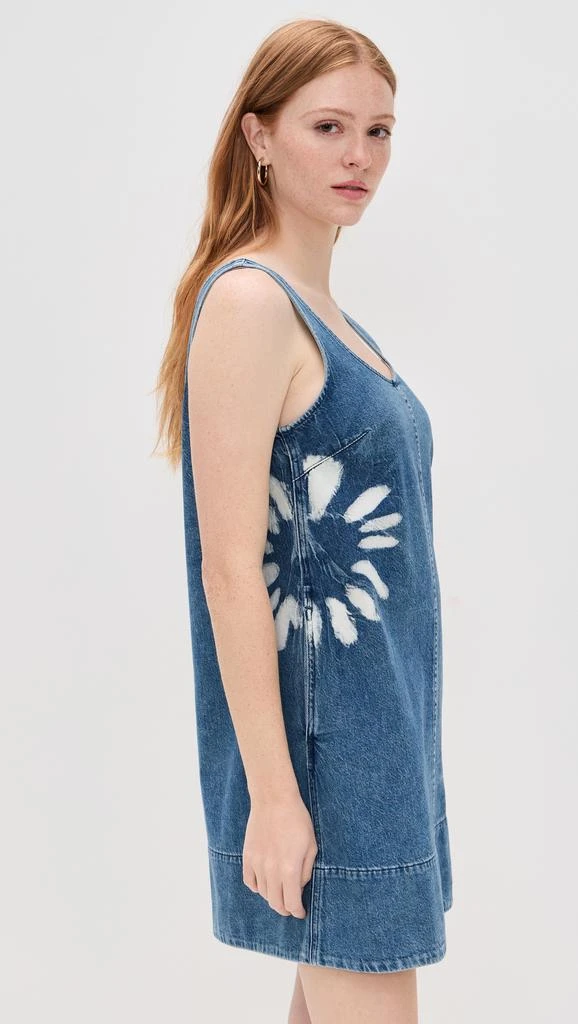 Madewell Minimal Denim Shift Dress In Shibori 3