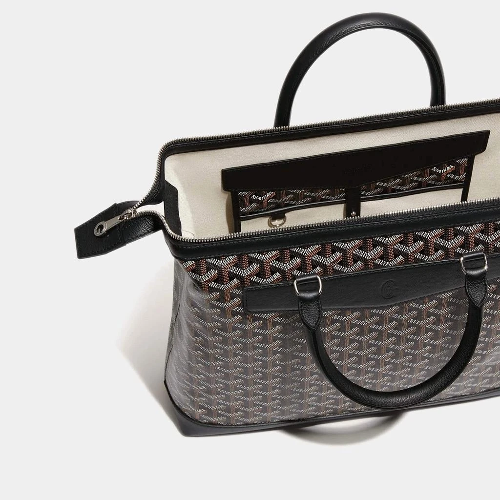 Goyard Goyard Black Leather and Signature Canvas Cisaplin Document Case 3