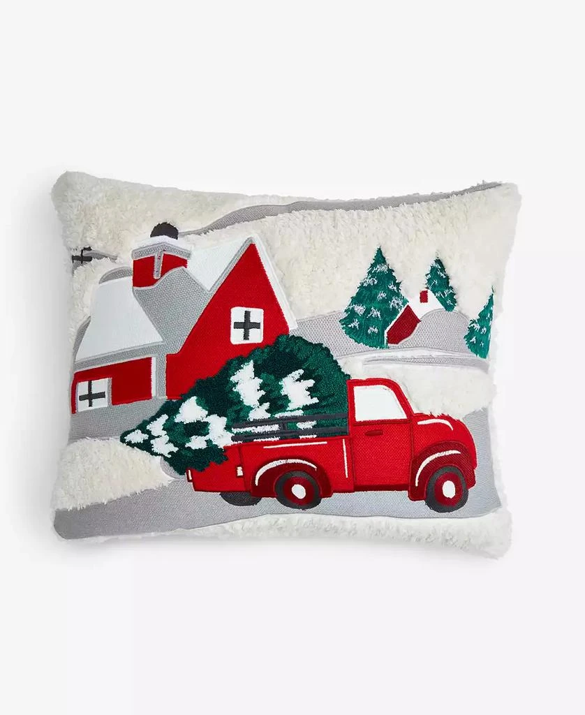 Martha Stewart Tree Truck Decorative Pillow, 16" x 20", Exclusively at Macy’s 1