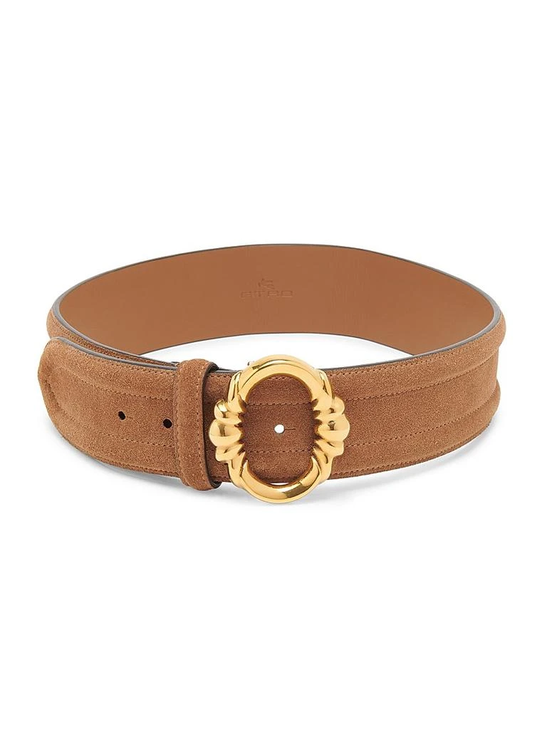 ETRO Suede Filligree Buckle Belt 1