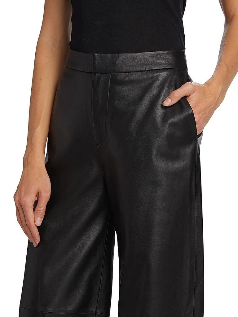 L'Agence Livvy Leather Straight-Leg Pants 6