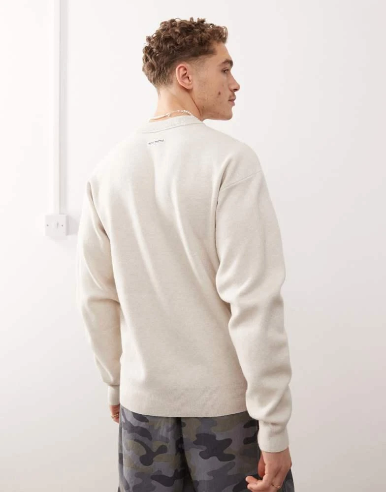AAPE Aape By A Bathing Ape Now knitted jumper in beige 3