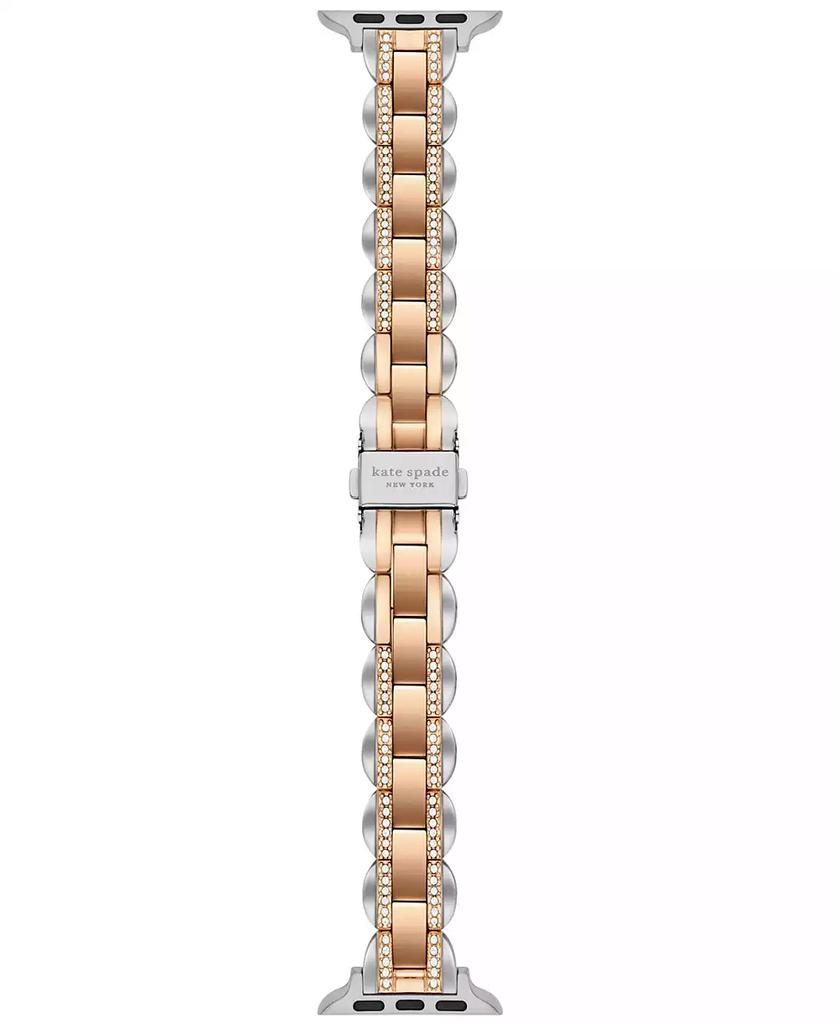Kate Spade Women's two-tone stainless steel band for apple watch, 38,40,41,42,44,45,49mm